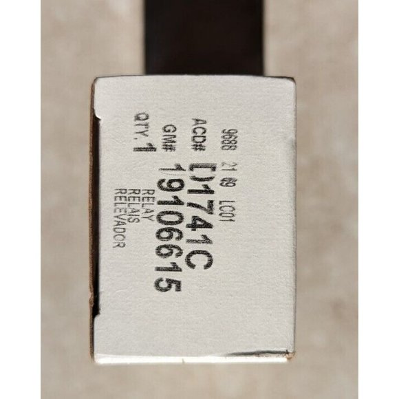 Starter Relay-Engine Cooling Fan Motor Relay Rear ACDelco D1741C - Picture 4 of 5